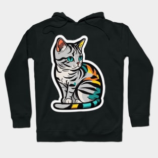 Beautiful American Short Hair Cat Hoodie